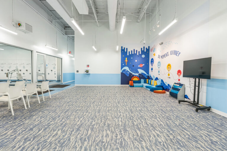 Big Blue Swim School Waiting Area
