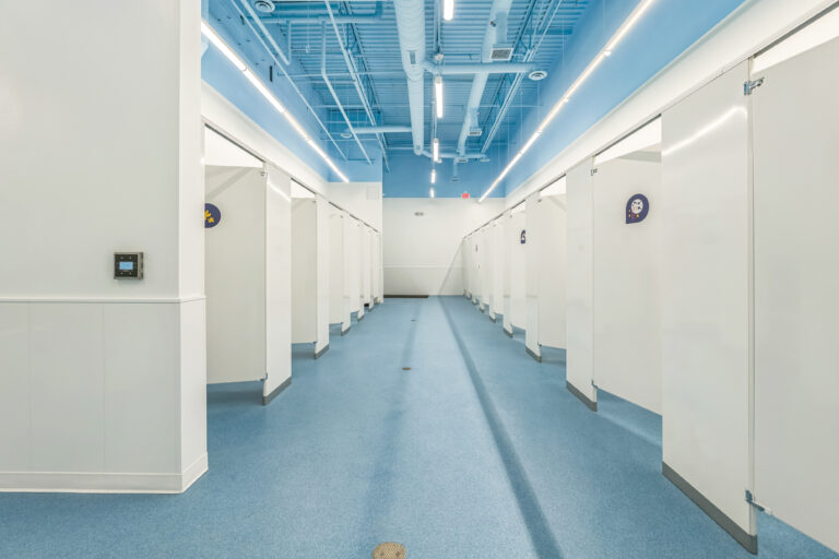 Bathrooms at Big Blue Swim School